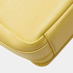 Chanel Yellow Leather Chain Shoulder Bag