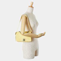 Chanel Yellow Leather Chain Shoulder Bag