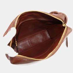 Chanel Brown Matelasse Leather Shoulder Bag