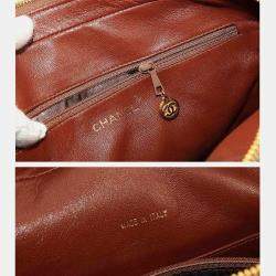 Chanel Brown Matelasse Leather Shoulder Bag