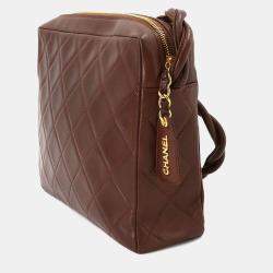 Chanel Brown Matelasse Leather Shoulder Bag