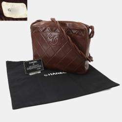 Chanel Brown Matelasse Leather Shoulder Bag