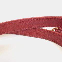 Pre Owned Chanel Red Leather CC Vanity Case