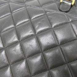 Chanel Black Lambskin Leather Shoulder Bag