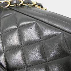 Chanel Black Lambskin Leather Shoulder Bag