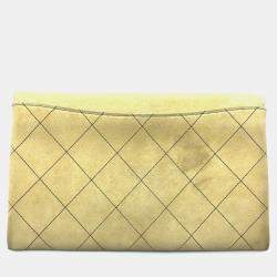 Chanel Beige Leather Logo Flap Single Chain Bag