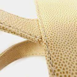 Pre Owned Chanel Beige Caviar Leather Handbag