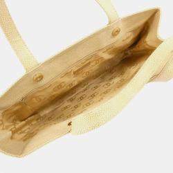 Pre Owned Chanel Beige Caviar Leather Handbag