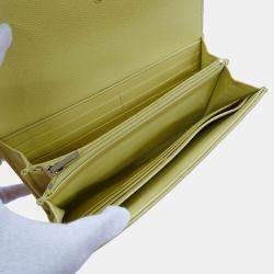  Chanel Matelasse Caviar Leather Long Classic Flap Coco Mark Wallet