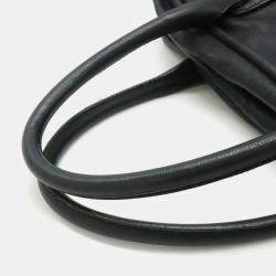 Chanel Black Matelasse Leather Coco Mark Boston Travel Bag
