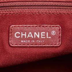  Chanel Pink Canvas Leather Deauville PM Tote Bag