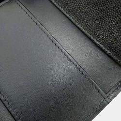 Chanel Black Caviar Skin Small Tri-Fold Coco Mark Flap Wallet