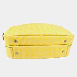 Chanel Yellow Jacquard Nylon Travel Line Business Bag