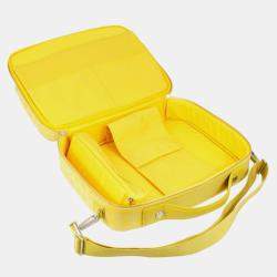 Chanel Yellow Jacquard Nylon Travel Line Business Bag