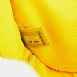 Chanel Yellow Jacquard Nylon Travel Line Business Bag
