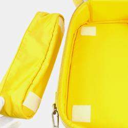 Chanel Yellow Jacquard Nylon Travel Line Business Bag