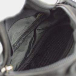 Pre Owned Chanel Black Green Nylon Sport Line Crossbody Bag