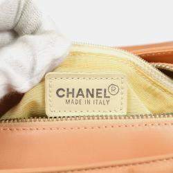 Chanel Pink Lambskin Choco Bar Cylindrical Handbag