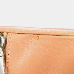 Chanel Pink Lambskin Choco Bar Cylindrical Handbag