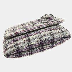 Chanel Multicolor Tweed Camellia Shoulder Bag
