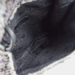 Chanel Multicolor Tweed Camellia Shoulder Bag