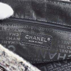 Chanel Multicolor Tweed Camellia Shoulder Bag
