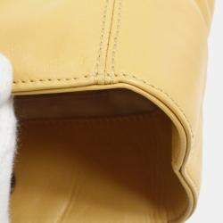Chanel Beige Lambskin Plastic Chain Tote Bag