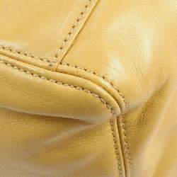 Chanel Beige Lambskin Plastic Chain Tote Bag