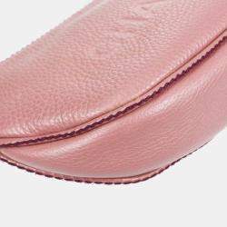 Pre Owned Chanel Pink Leather Fringe Shoulder Bag
