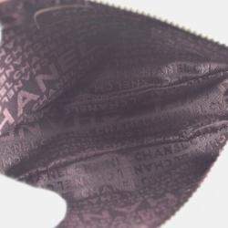 Pre Owned Chanel Pink Leather Fringe Shoulder Bag