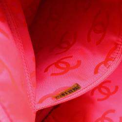 Chanel Pink Tweed Cambon Ligne Tote Bag