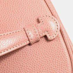 Chanel Pink Caviar Learher Timeless Vanity Shoulder Bag