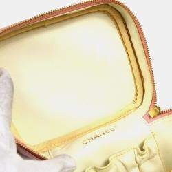 Chanel Pink Caviar Learher Timeless Vanity Shoulder Bag