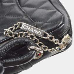 Pre Owned Chanel Black Calfskin Cambon Ligne Crossbody Bag