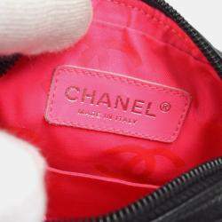 Pre Owned Chanel Black Calfskin Cambon Ligne Crossbody Bag