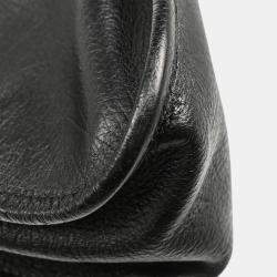 Pre Owned Chanel Black Calfskin Mademoiselle Lock Chain Shoulder Bag
