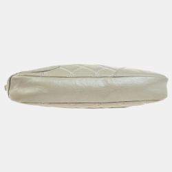Chanel Light Gray Calfskin Cambon Ligne Handbag