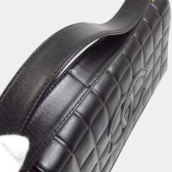 Chanel Black Lambskin Choco Bar Shoulder Bag