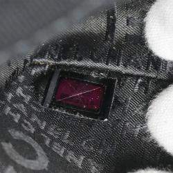 Pre Owned Chanel Black Cotton Ice Cube Shoulder Bag