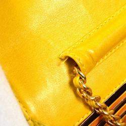 Chanel Yellow Calfskin Timeless Wallet On Chain 