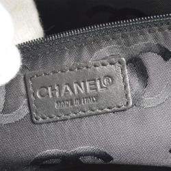 Chanel Black Calfskin Wild Stitch Chain Handbag