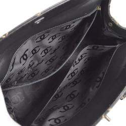 Chanel Black Calfskin Wild Stitch Chain Handbag