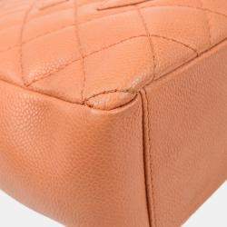 Chanel Pink Calfskin Petite Shopping Tote Handbag 