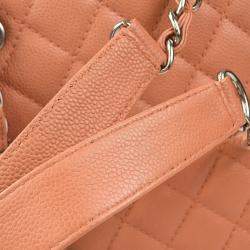 Chanel Pink Calfskin Petite Shopping Tote Handbag 