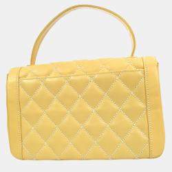 Chanel Beige Calfskin Wild Stitch Handbag