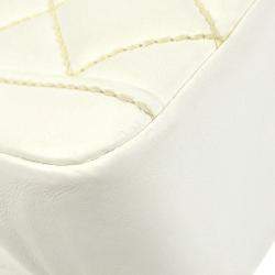 Chanel White Calfskin Wild Stitch Handbag