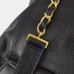Chanel Black Calfskin Triple CC Backpack