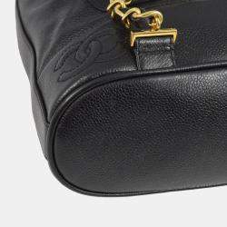 Chanel Black Calfskin Triple CC Backpack