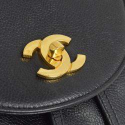 Chanel Black Calfskin Triple CC Backpack