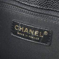 Chanel Black Calfskin Petite Shopping Tote Handbag